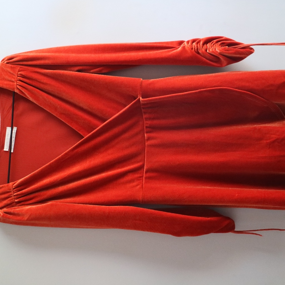 Orange Velvet Jumper